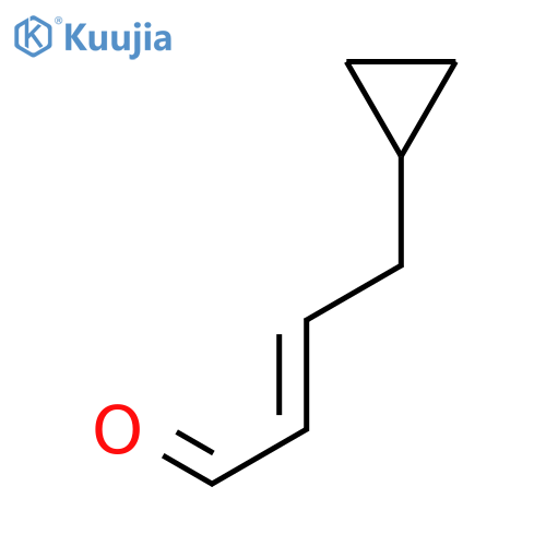 2-Butenal, 4-cyclopropyl-, (E)- structure