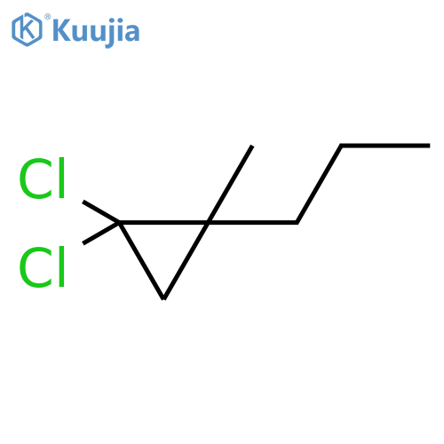 Cyclopropane, 1,1-dichloro-2-methyl-2-propyl-, (+)- structure