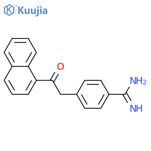 Benzenecarboximidamide, 4-[2-(1-naphthalenyl)-2-oxoethyl]- structure