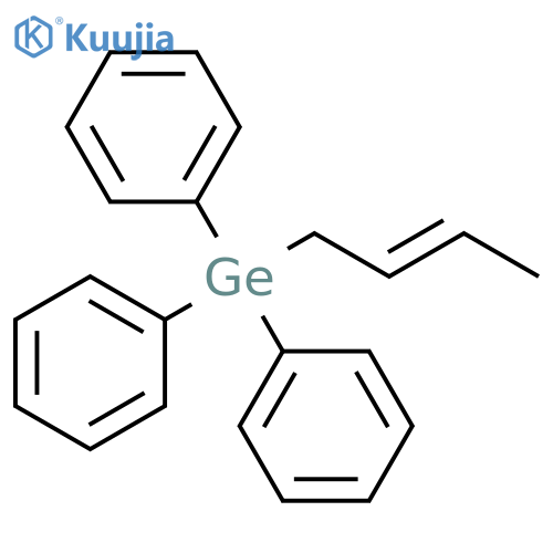 Germane, 2-butenyltriphenyl-, (E)- structure