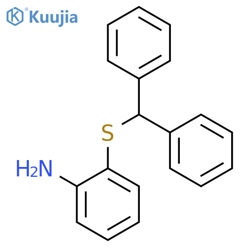 Benzenamine, 2-[(diphenylmethyl)thio]- structure