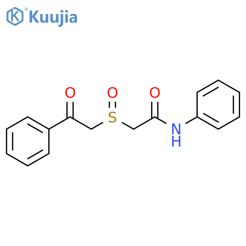 Acetamide, 2-[(2-oxo-2-phenylethyl)sulfinyl]-N-phenyl- structure