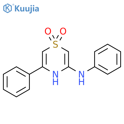 4H-1,4-Thiazin-3-amine, N,5-diphenyl-, 1,1-dioxide structure