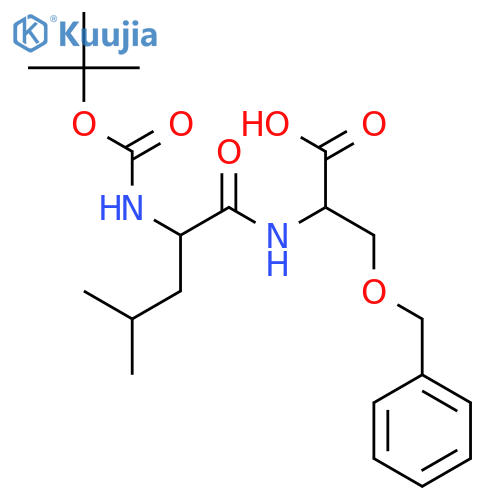 L-Serine, N-[N-[(1,1-dimethylethoxy)carbonyl]-L-leucyl]-O-(phenylmethyl)- structure