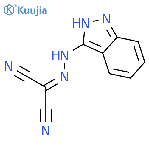 Propanedinitrile, (2H-indazol-3-ylhydrazono)- structure