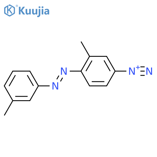 3-methyl-4-(m-tolylazo)benzenediazonium structure
