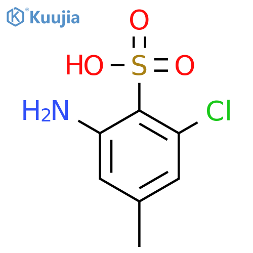 Benzenesulfonic acid, 2-amino-6-chloro-4-methyl- structure