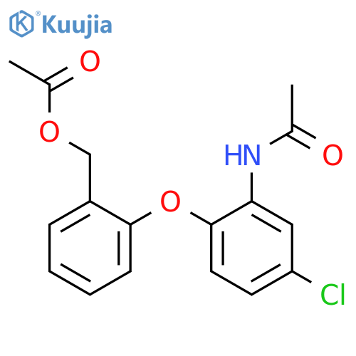 Acetamide, N-[2-[2-[(acetyloxy)methyl]phenoxy]-5-chlorophenyl]- structure
