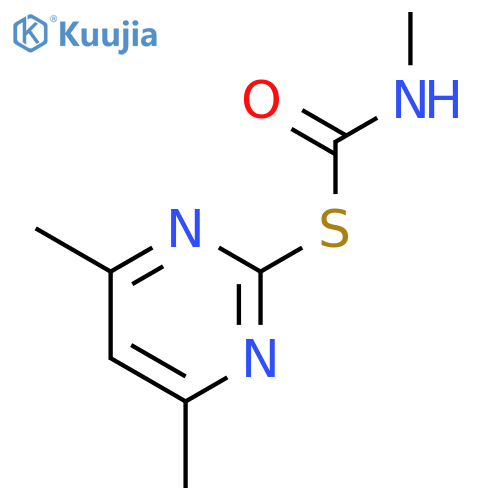 Carbamothioic acid, methyl-, S-(4,6-dimethyl-2-pyrimidinyl) ester structure