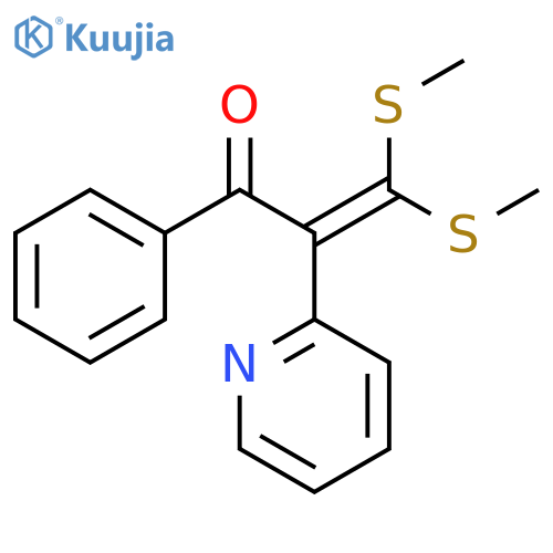 2-Propen-1-one, 3,3-bis(methylthio)-1-phenyl-2-(2-pyridinyl)- structure