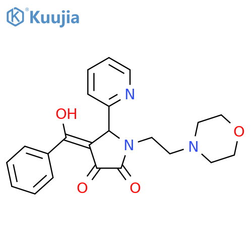 4-benzoyl-3-hydroxy-1-2-(morpholin-4-yl)ethyl-5-(pyridin-2-yl)-2,5-dihydro-1H-pyrrol-2-one structure