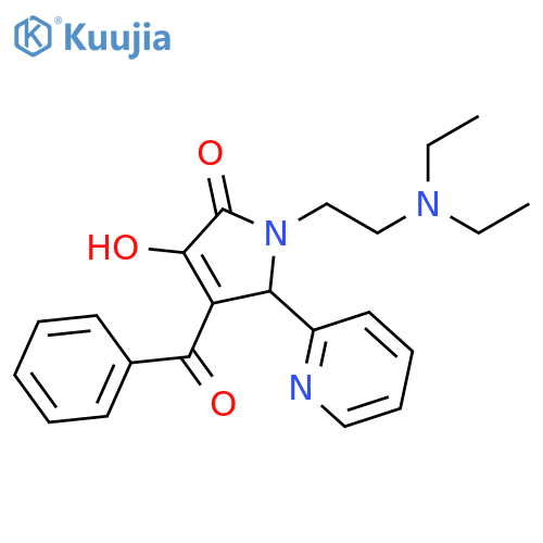 4-benzoyl-1-2-(diethylamino)ethyl-3-hydroxy-5-(pyridin-2-yl)-2,5-dihydro-1H-pyrrol-2-one structure