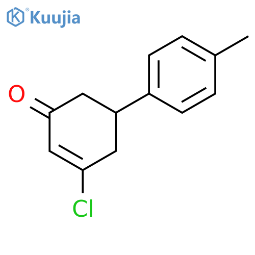 2-Cyclohexen-1-one, 3-chloro-5-(4-methylphenyl)- structure