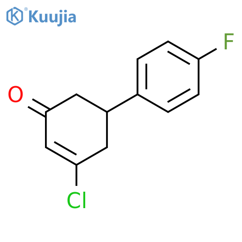 2-Cyclohexen-1-one, 3-chloro-5-(4-fluorophenyl)- structure