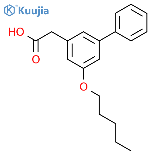[1,1'-Biphenyl]-3-aceticacid, 5-(pentyloxy)- structure