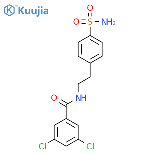 Benzamide, N-[2-[4-(aminosulfonyl)phenyl]ethyl]-3,5-dichloro- structure