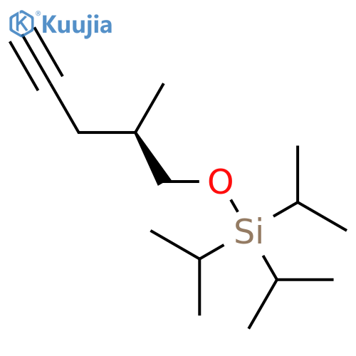 Silane, tris(1-methylethyl)[[(2R)-2-methyl-4-pentynyl]oxy]- structure