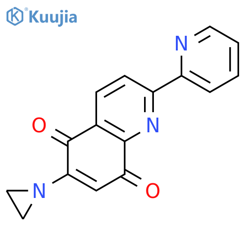 5,8-QUINOLINEDIONE, 6-(1-AZIRIDINYL)-2-(2-PYRIDINYL)- structure
