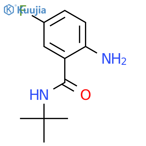 Benzamide, 2-amino-N-(1,1-dimethylethyl)-5-fluoro- structure