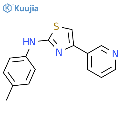 2-Thiazolamine, N-(4-methylphenyl)-4-(3-pyridinyl)- structure