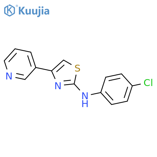 2-Thiazolamine, N-(4-chlorophenyl)-4-(3-pyridinyl)- structure