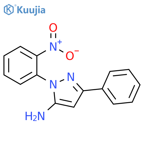 1H-Pyrazol-5-amine, 1-(2-nitrophenyl)-3-phenyl- structure