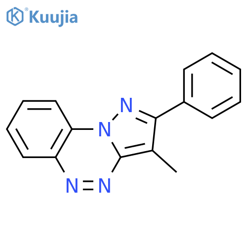 PYRAZOLO[5,1-C][1,2,4]BENZOTRIAZINE, 3-METHYL-2-PHENYL- structure