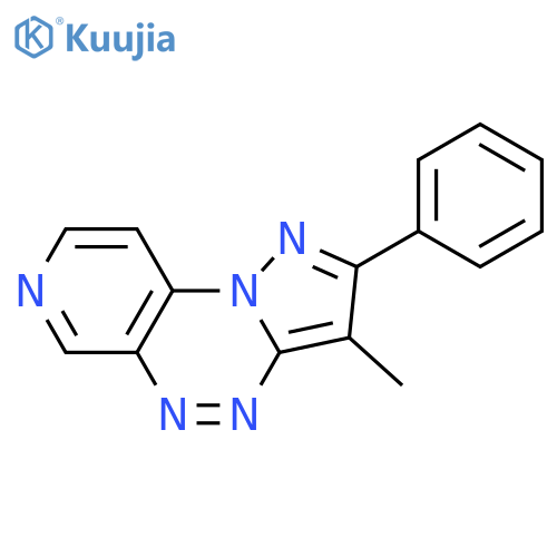 PYRAZOLO[5,1-C]PYRIDO[4,3-E][1,2,4]TRIAZINE, 3-METHYL-2-PHENYL- structure