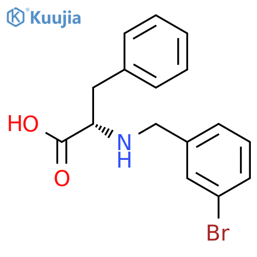 L-Phenylalanine, N-[(3-bromophenyl)methyl]- structure