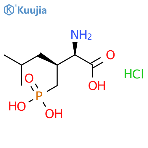 D-Norleucine, 5-methyl-3-(phosphonomethyl)-, hydrochloride, (3S)- structure
