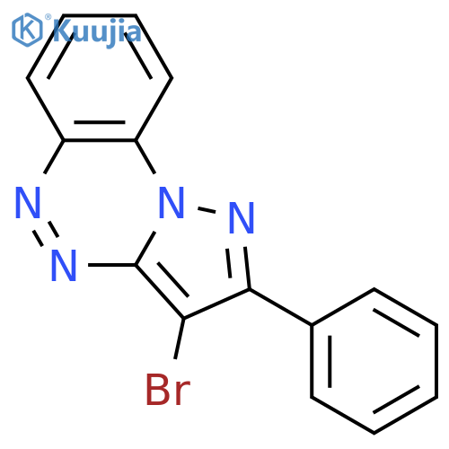 PYRAZOLO[5,1-C][1,2,4]BENZOTRIAZINE, 3-BROMO-2-PHENYL- structure