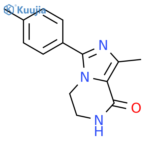 6,7-dihydro-1-methyl-3-(4-methylphenyl)-Imidazo[1,5-a]pyrazin-8(5H)-one structure