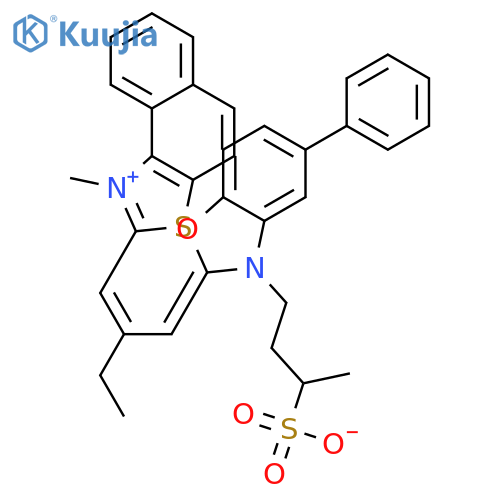 Naphtho[1,2-d]thiazolium,1-methyl-2-[2-[[5-phenyl-3-(3-sulfobutyl)-2(3H)-benzoxazolylidene]methyl]-1-buten-1-yl]-,inner salt structure