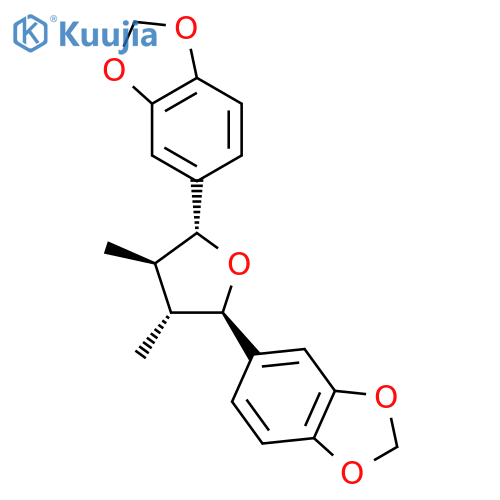 1,3-Benzodioxole,5,5'-[(2R,3R,4R,5R)-tetrahydro-3,4-dimethyl-2,5-furandiyl]bis- (9CI) structure