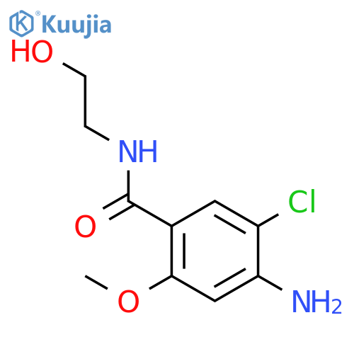 Benzamide, 4-amino-5-chloro-N-(2-hydroxyethyl)-2-methoxy- structure