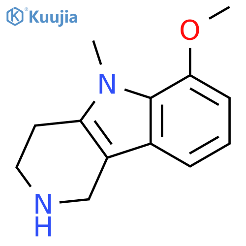 1H-PYRIDO[4,3-B]INDOLE, 2,3,4,5-TETRAHYDRO-6-METHOXY-5-METHYL- structure