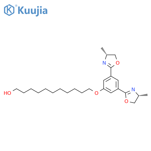 1-Undecanol,11-[3,5-bis[(4R)-4,5-dihydro-4-methyl-2-oxazolyl]phenoxy]- structure