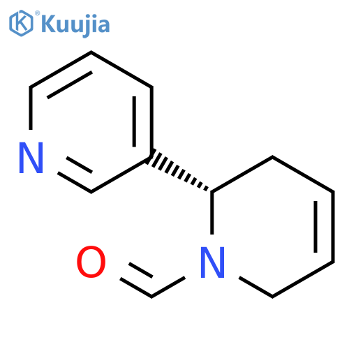 [2,3'-Bipyridine]-1(2H)-carboxaldehyde, 3,6-dihydro-, (S)- structure