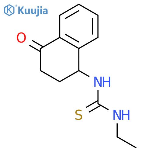 1-Ethyl-3-(1,2,3,4-tetrahydro-4-oxo-1-naphthyl)-2-thiourea structure