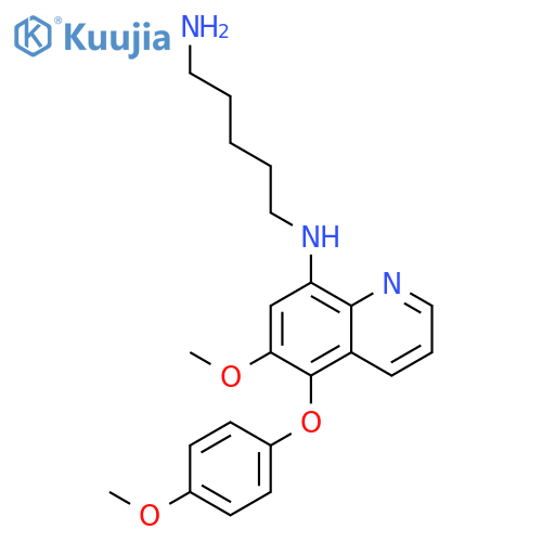 1,5-Pentanediamine, N-[6-methoxy-5-(4-methoxyphenoxy)-8-quinolinyl]- structure