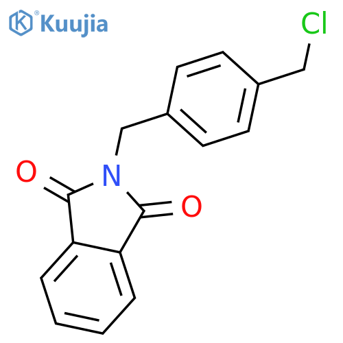 1H-Isoindole-1,3(2H)-dione, 2-[[4-(chloromethyl)phenyl]methyl]- structure
