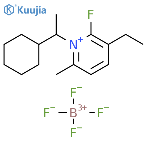 Pyridinium, 1-(1-cyclohexylethyl)-3-ethyl-2-fluoro-6-methyl-,tetrafluoroborate(1-) structure