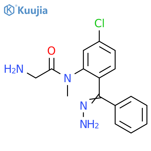 Acetamide,2-amino-N-[5-chloro-2-(hydrazonophenylmethyl)phenyl]-N-methyl- structure