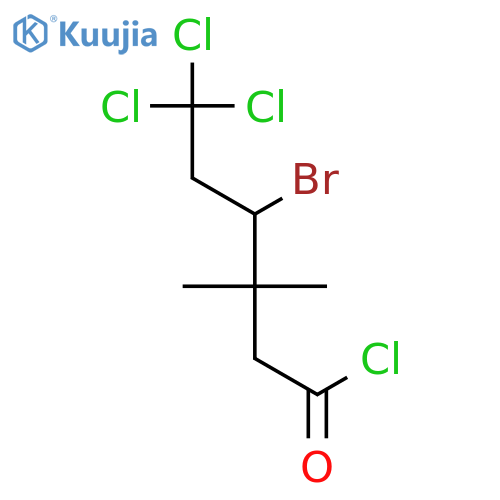 Hexanoyl chloride, 4-bromo-6,6,6-trichloro-3,3-dimethyl- structure