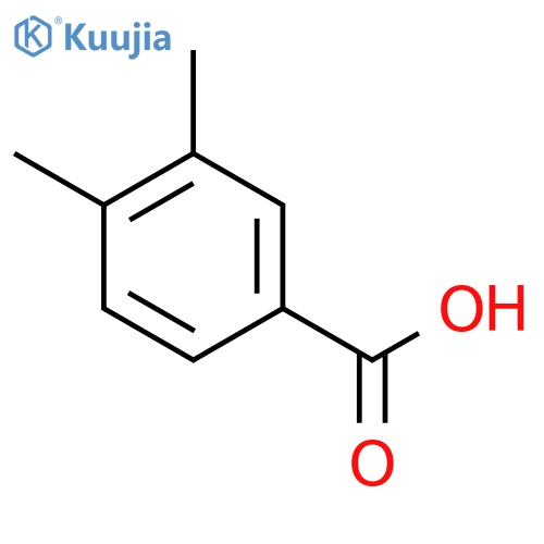 3,4-Dimethylbenzoic acid structure