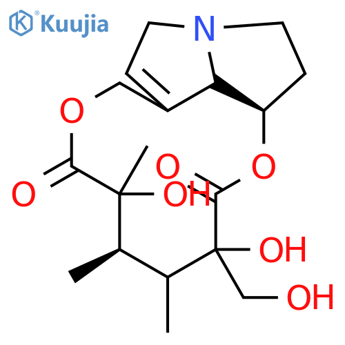 [1,6]Dioxacyclododecino[2,3,4-gh]pyrrolizine-2,7-dione,3,4,5,6,9,11,13,14,14a,14b-decahydro-3,6-dihydroxy-3-(hydroxymethyl)-4,5,6-trimethyl-,(3S,4R,5R,6R,14aR,14bR)- (9CI) structure
