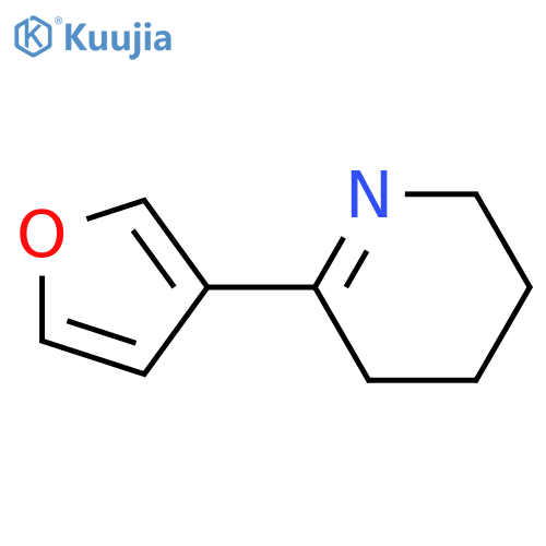 Pyridine, 2-(3-furanyl)-3,4,5,6-tetrahydro- structure