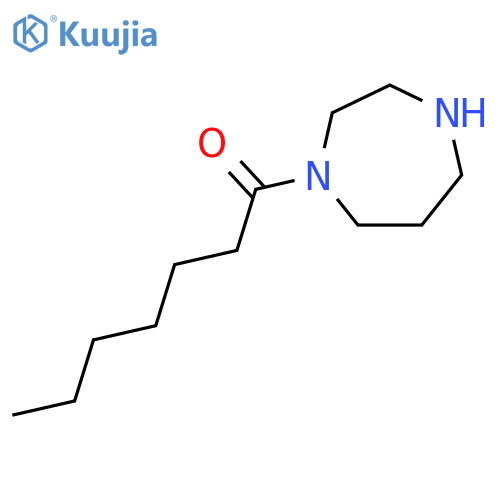 1H-1,4-Diazepine, hexahydro-1-(1-oxoheptyl)- structure
