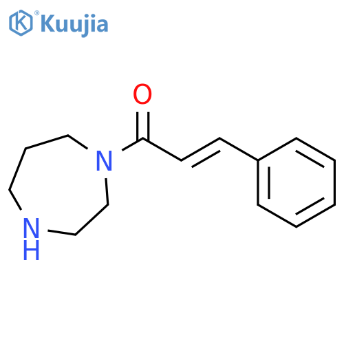 1H-1,4-Diazepine, hexahydro-1-(1-oxo-3-phenyl-2-propenyl)- structure