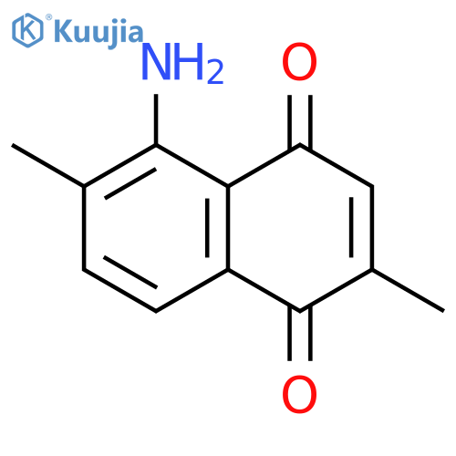 1,4-Naphthalenedione, 5-amino-2,6-dimethyl- structure
